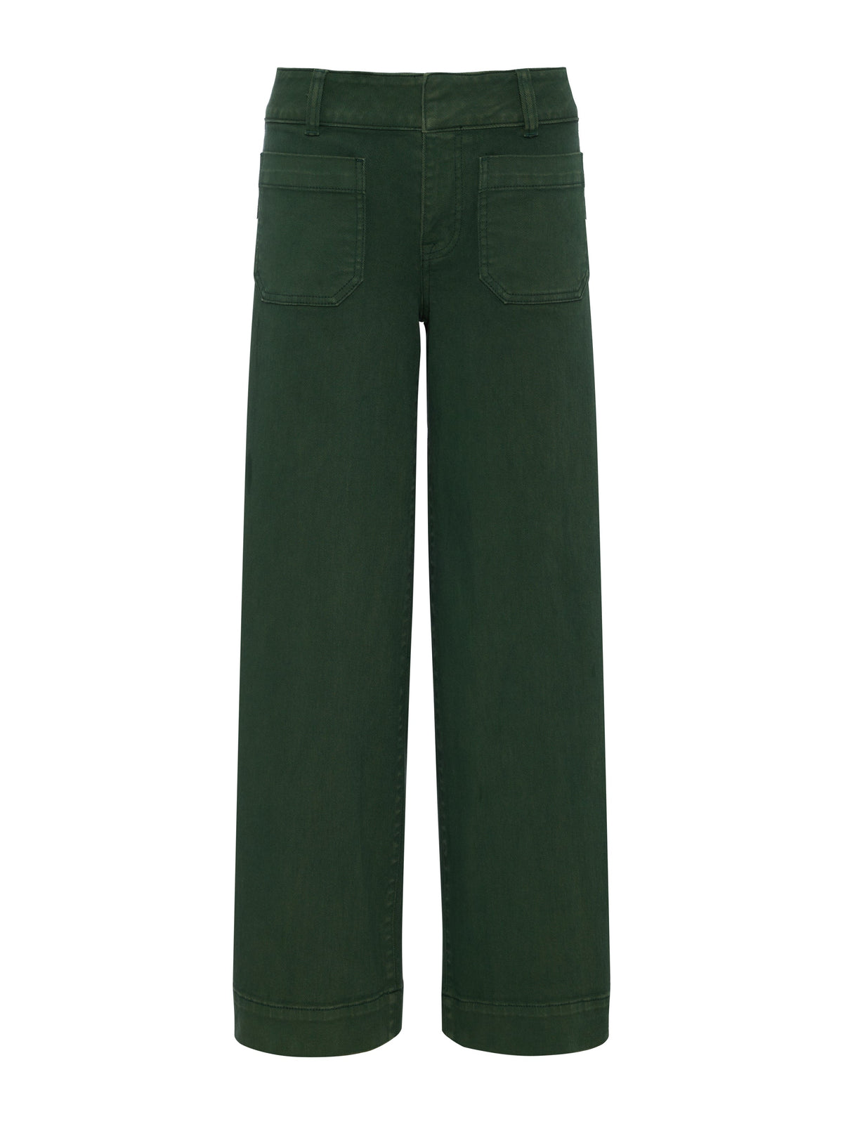 Sanctuary Clothing Featured - Chelsea Wide Leg Jean Washed Forest