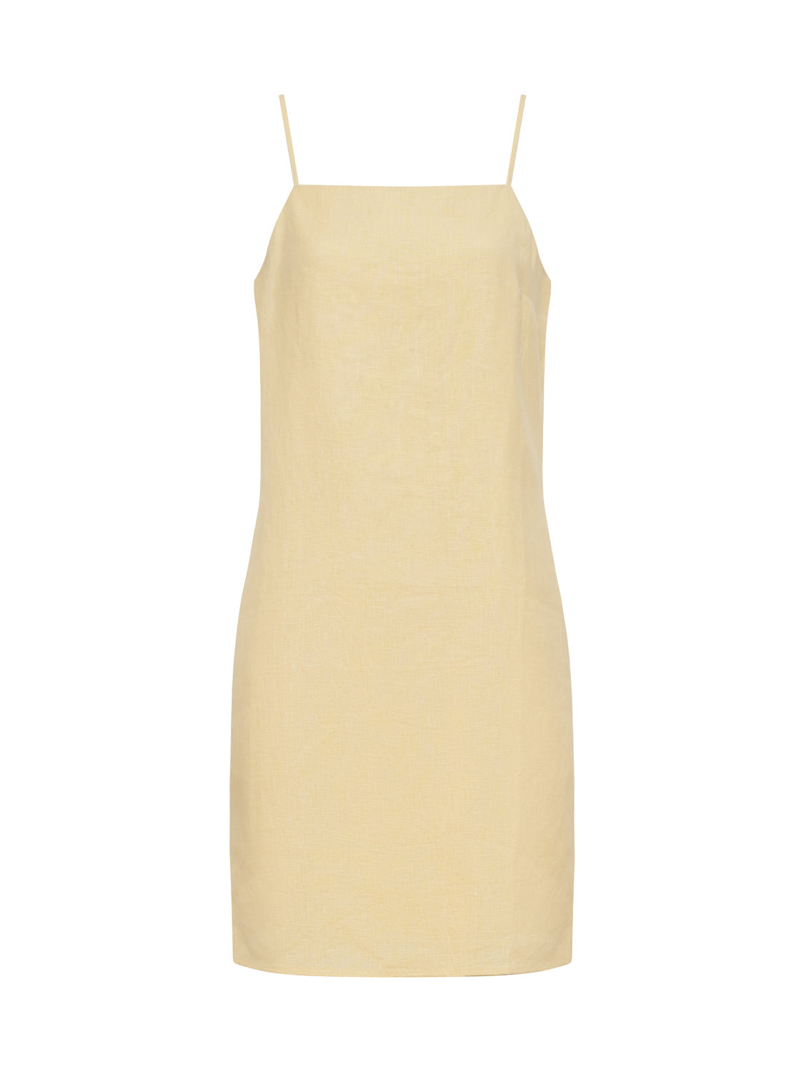 Sanctuary Clothing Great Value - HIDEAWAY LINEN TIE STRAP DRESS BANANA