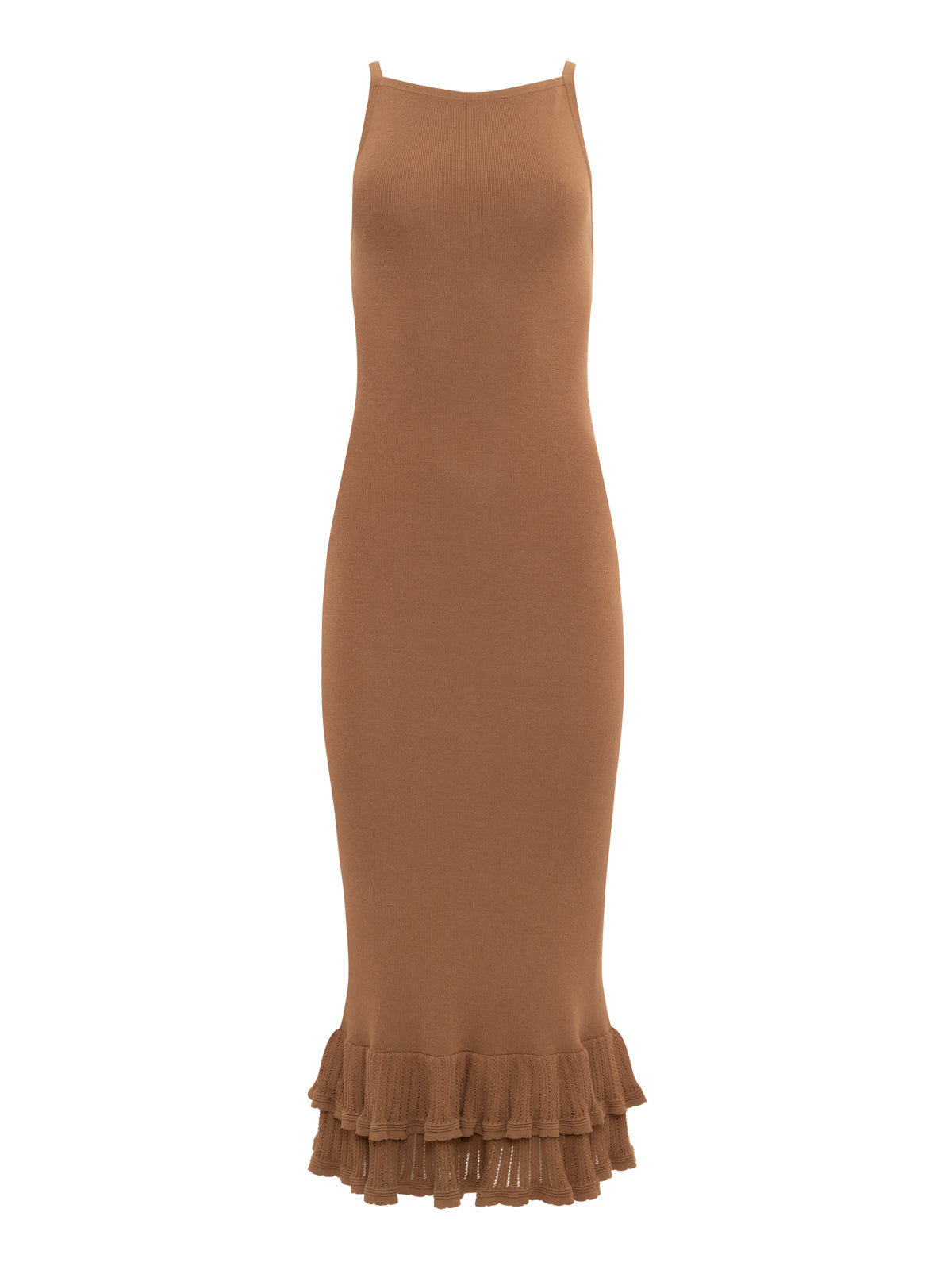 Sanctuary Clothing Trusted - OUTDO TIER HEM SWEATER DRESS TOASTED COCONUT