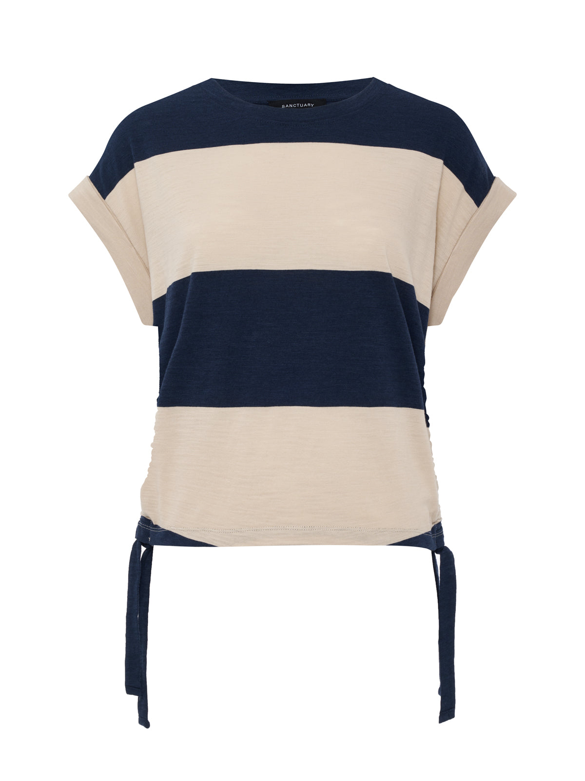 Sanctuary Clothing Discount - ALL DAY RUCHED TEE NAVY BLAZER/DARK OPAL RUGBY