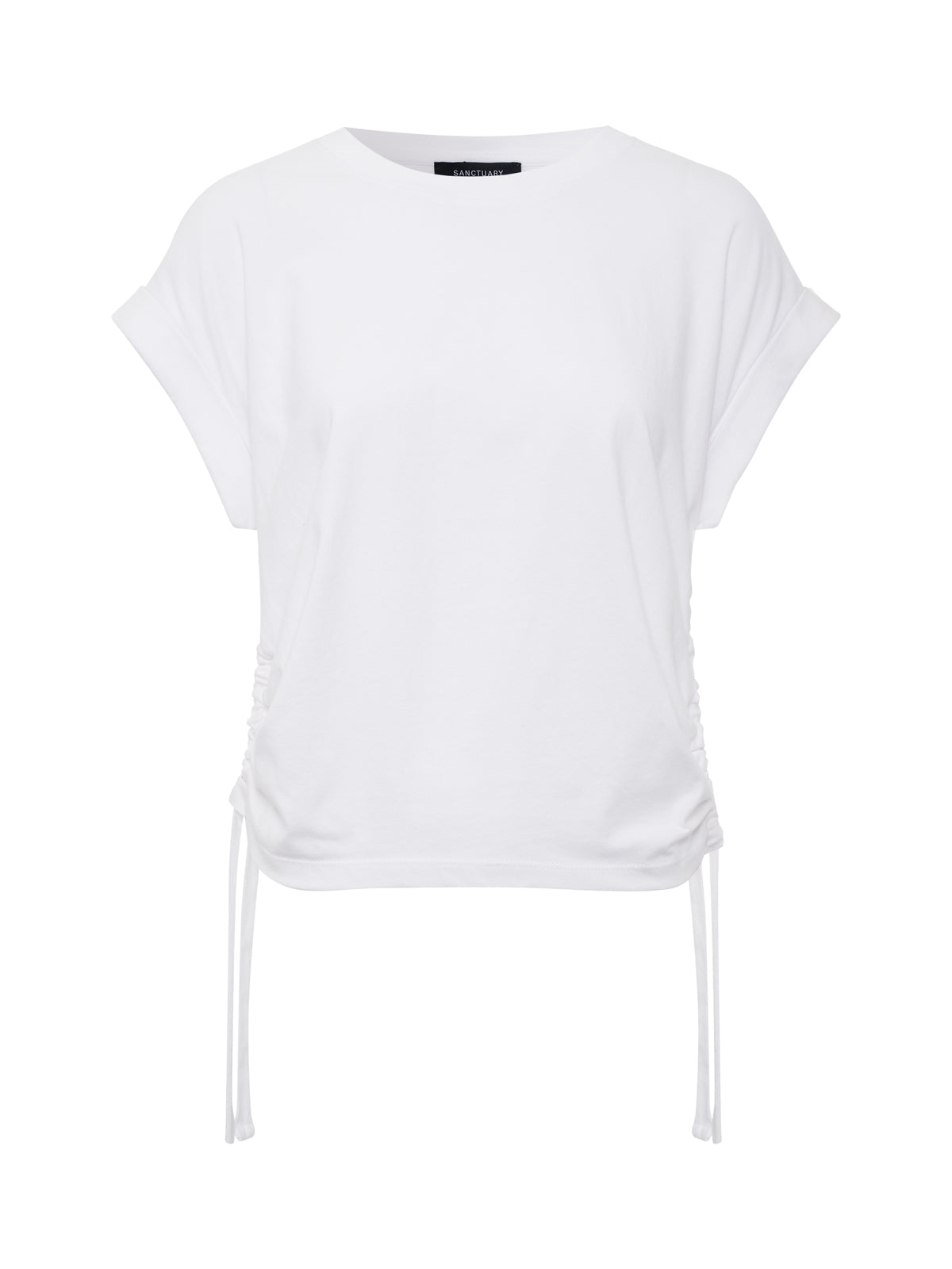 Sanctuary Clothing Hot Sale - ALL DAY RUCHED TEE WHITE