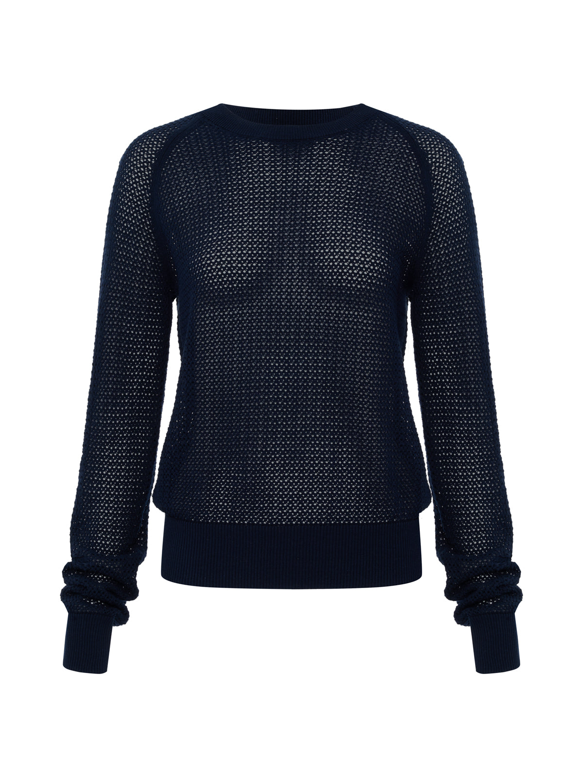 Sanctuary Clothing Classic - SOLEIL OPEN STITCH SWEATER NAVY BLAZER