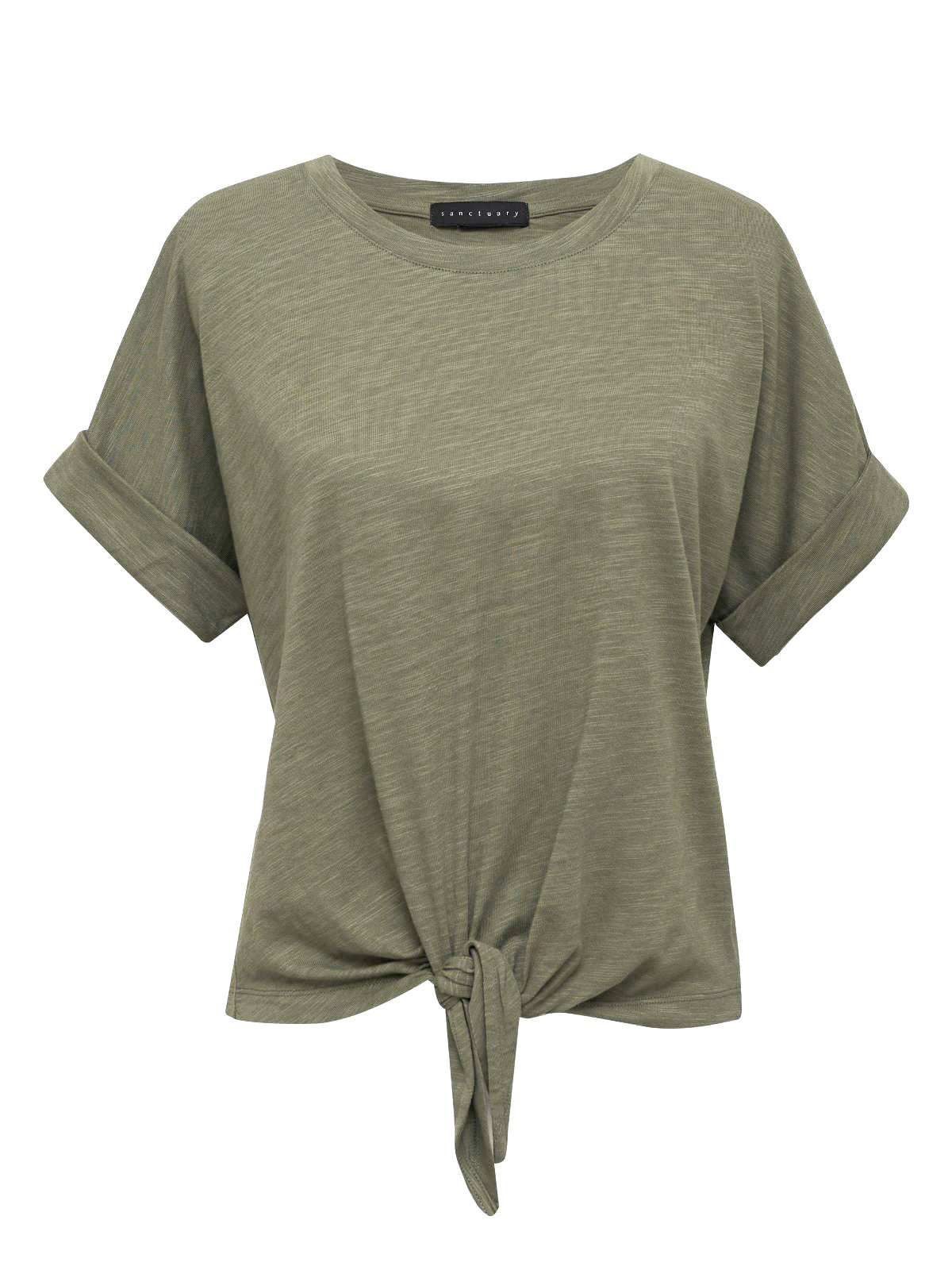 Sanctuary Clothing Recommended - ALL DAY TIE TEE TRAIL GREEN