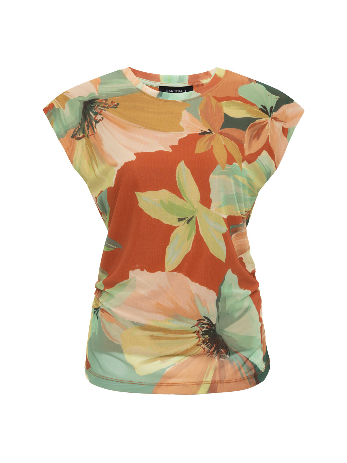 Sanctuary Clothing Premium - RUCHED MUSCLE TANK GREEN HOUSE