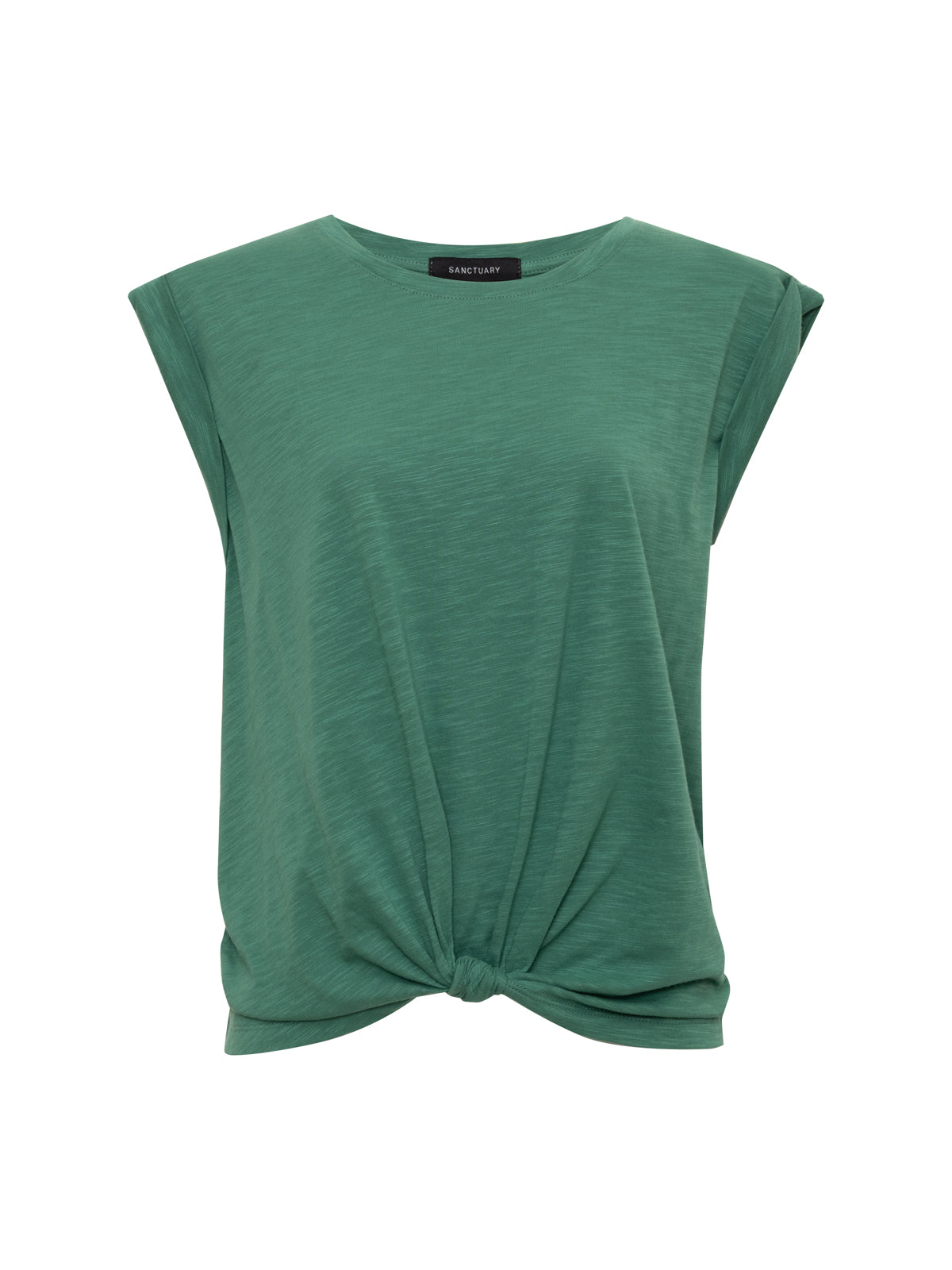 Sanctuary Clothing Latest - KNOTTED MUSCLE TEE GREEN JUICE