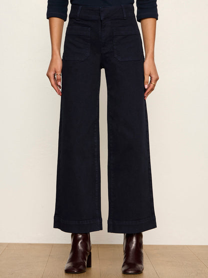 Sanctuary Clothing Discount - Chelsea Wide Leg Jean Navy Blazer