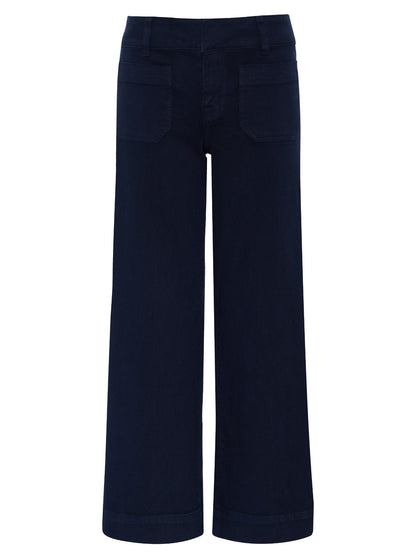 Sanctuary Clothing Discount - Chelsea Wide Leg Jean Navy Blazer