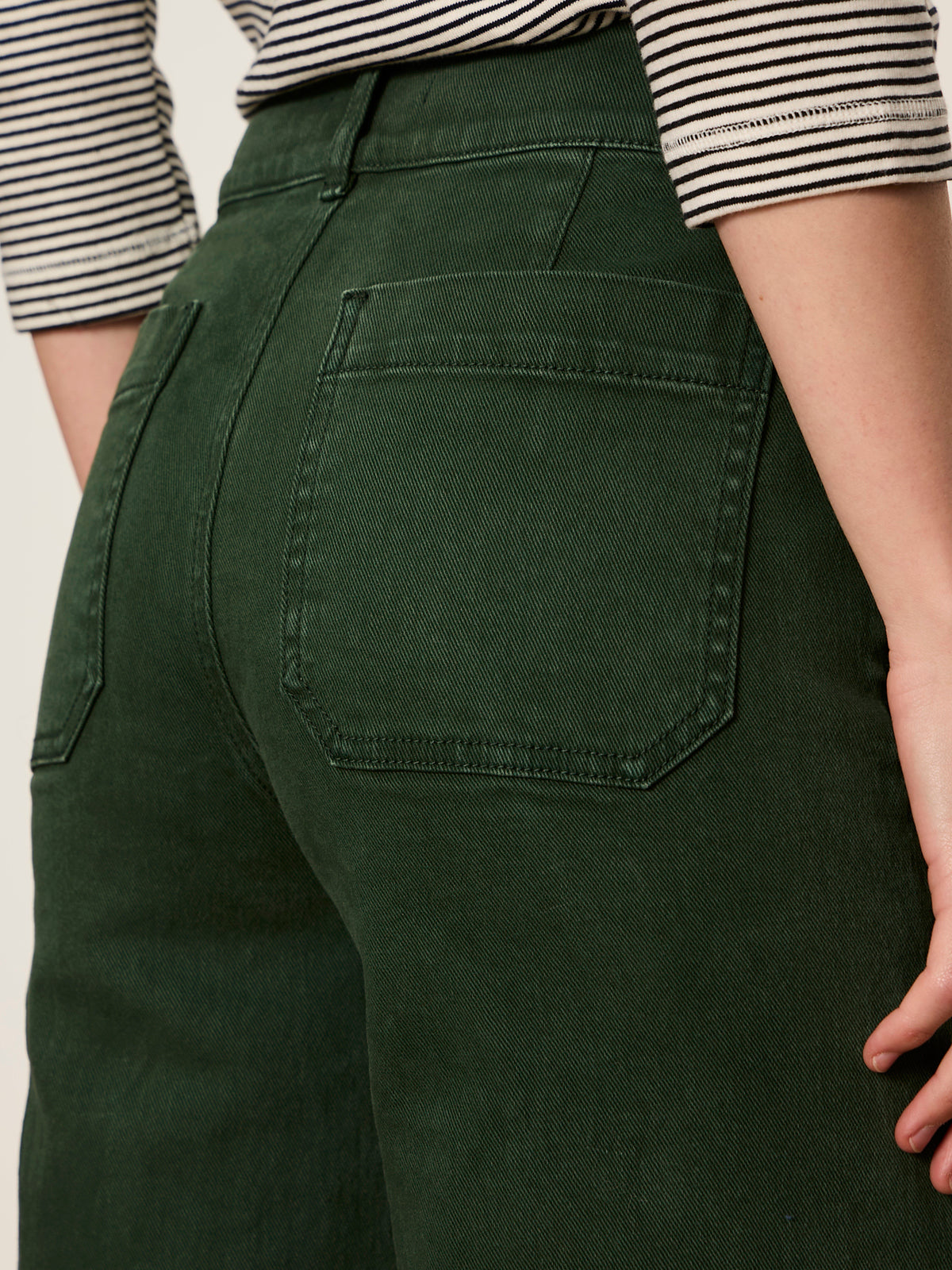 Sanctuary Clothing Featured - Chelsea Wide Leg Jean Washed Forest