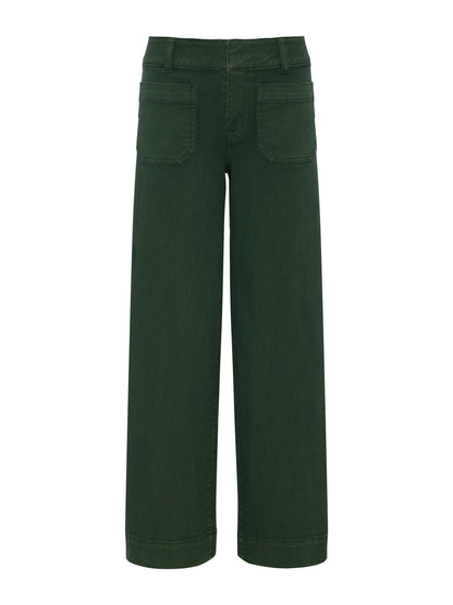 Sanctuary Clothing Featured - Chelsea Wide Leg Jean Washed Forest