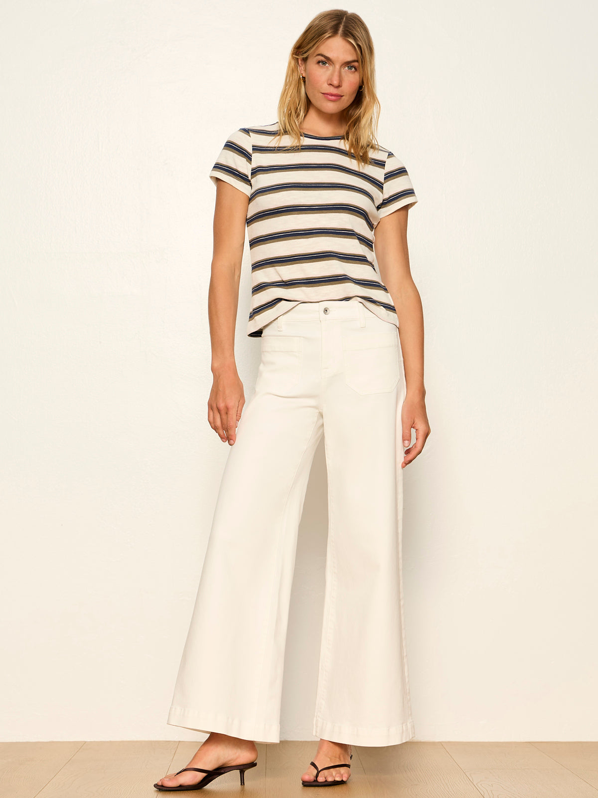 Sanctuary Clothing Smart Buy - MARINE ULTRA WIDE LEG CHALK