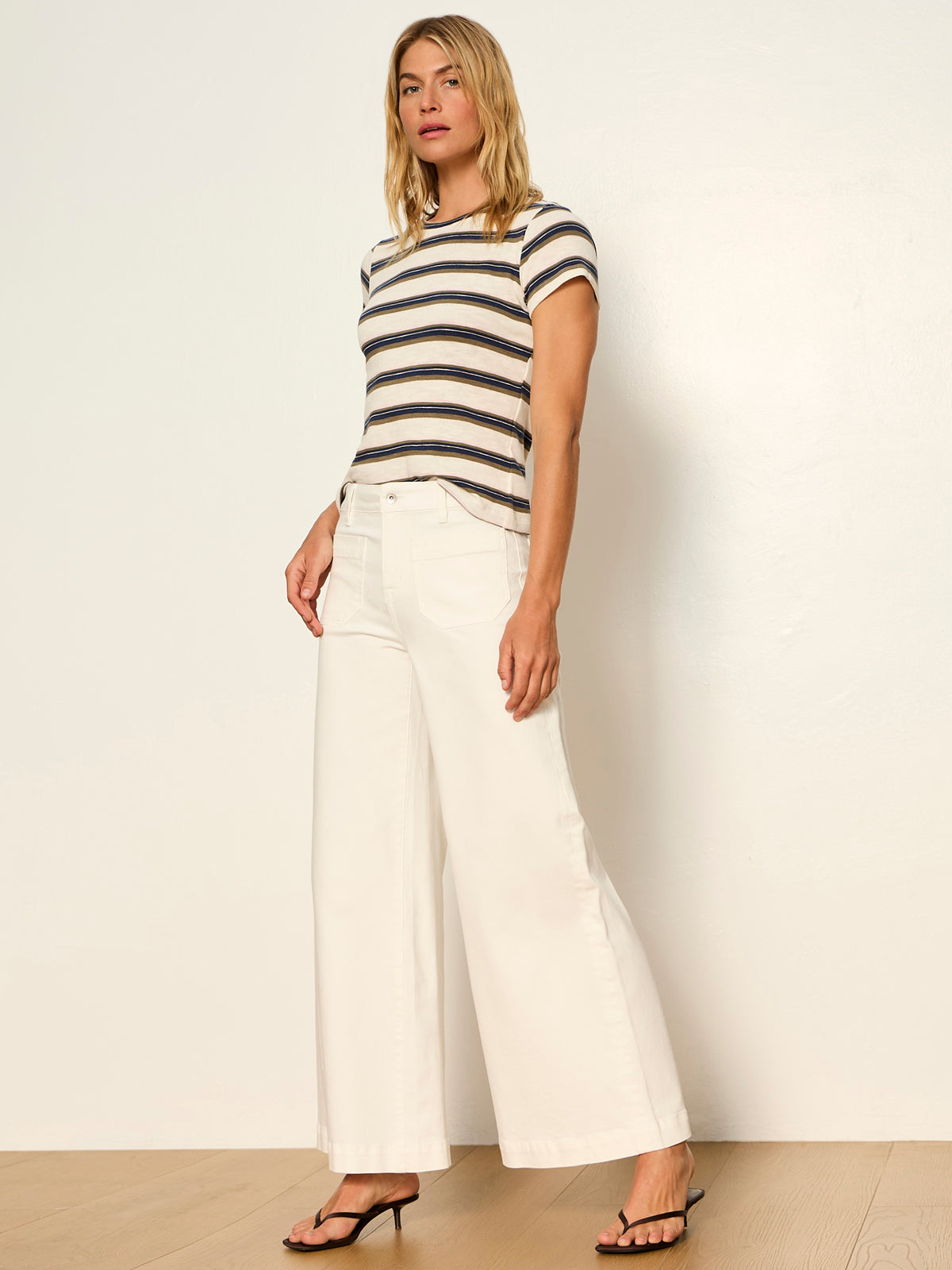 Sanctuary Clothing Smart Buy - MARINE ULTRA WIDE LEG CHALK