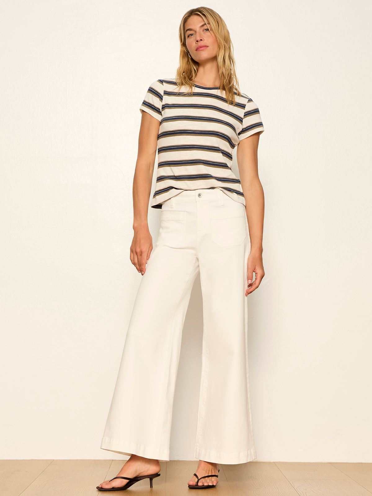 Sanctuary Clothing Smart Buy - MARINE ULTRA WIDE LEG CHALK
