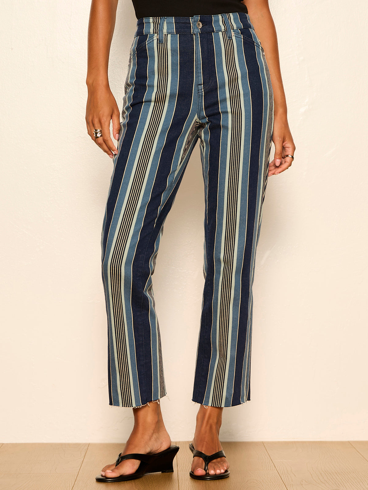Sanctuary Clothing Featured - CELESTE 90'S STRAIGHT CROP PIER STRIPE