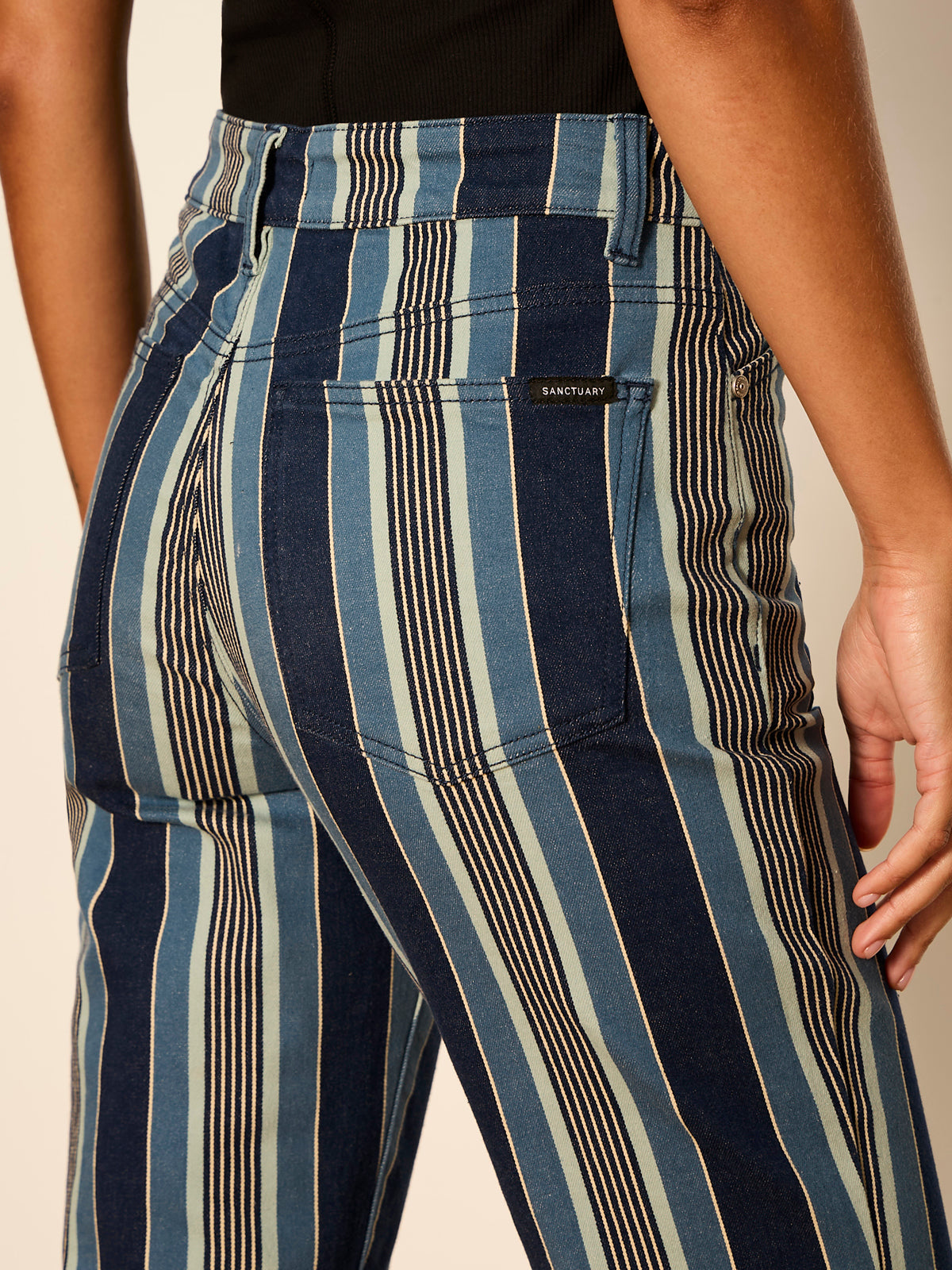 Sanctuary Clothing Featured - CELESTE 90'S STRAIGHT CROP PIER STRIPE