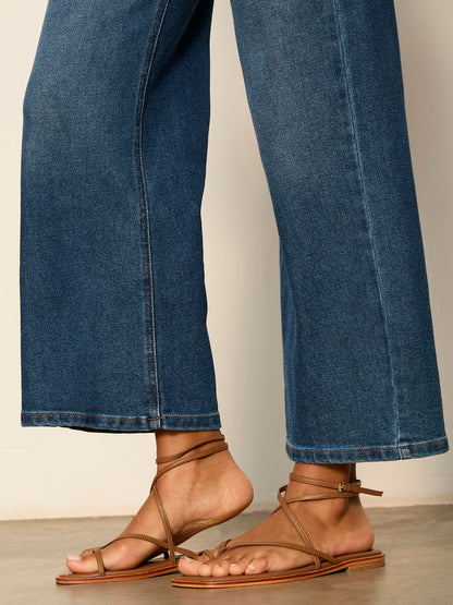 Sanctuary Clothing Top Pick - Ekara Slim Wide dark blue wash