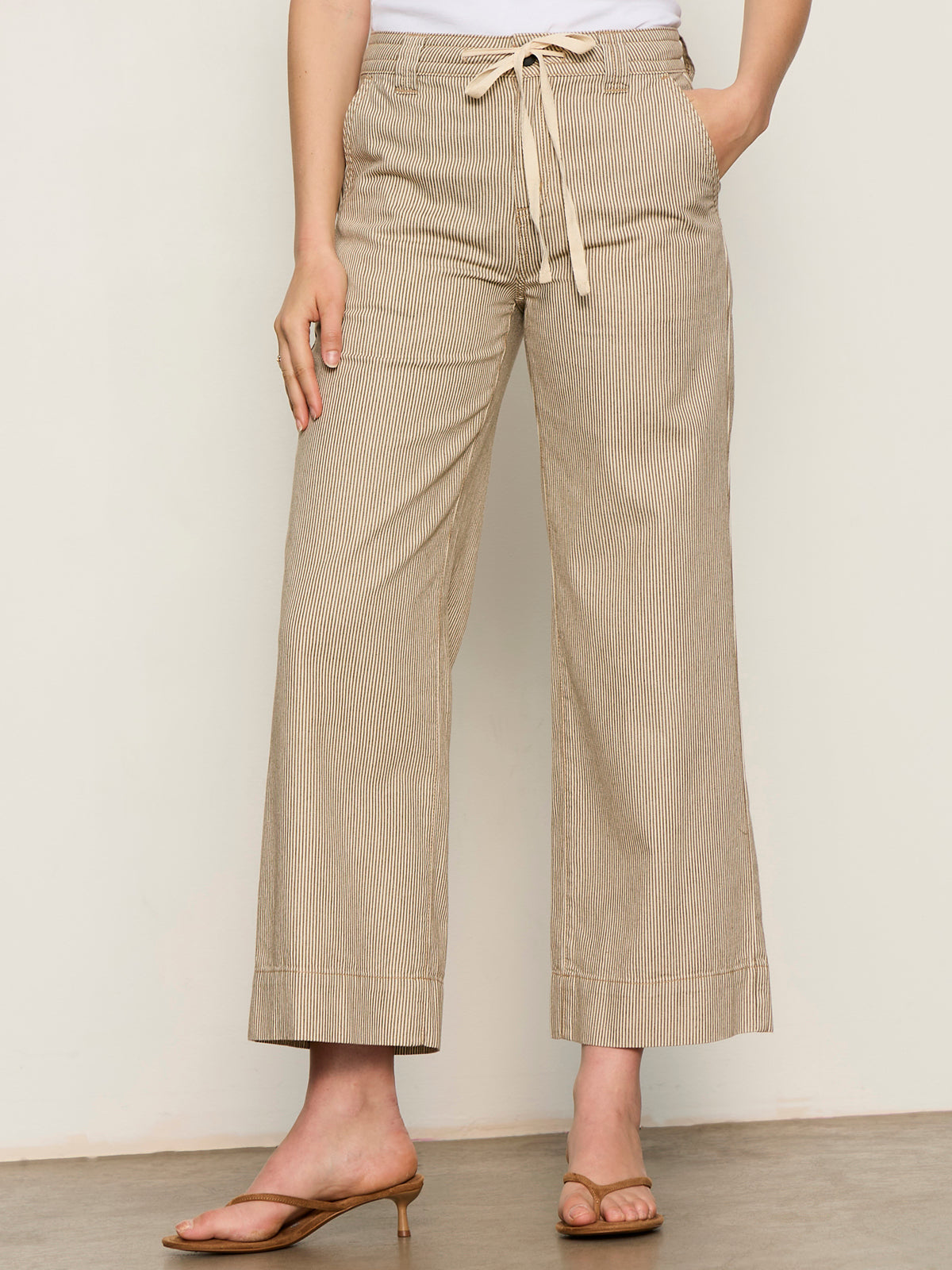 Sanctuary Clothing Trending - LILY STRIPE CROPPED PANT LIDO STRIPE
