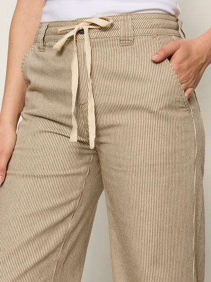 Sanctuary Clothing Trending - LILY STRIPE CROPPED PANT LIDO STRIPE