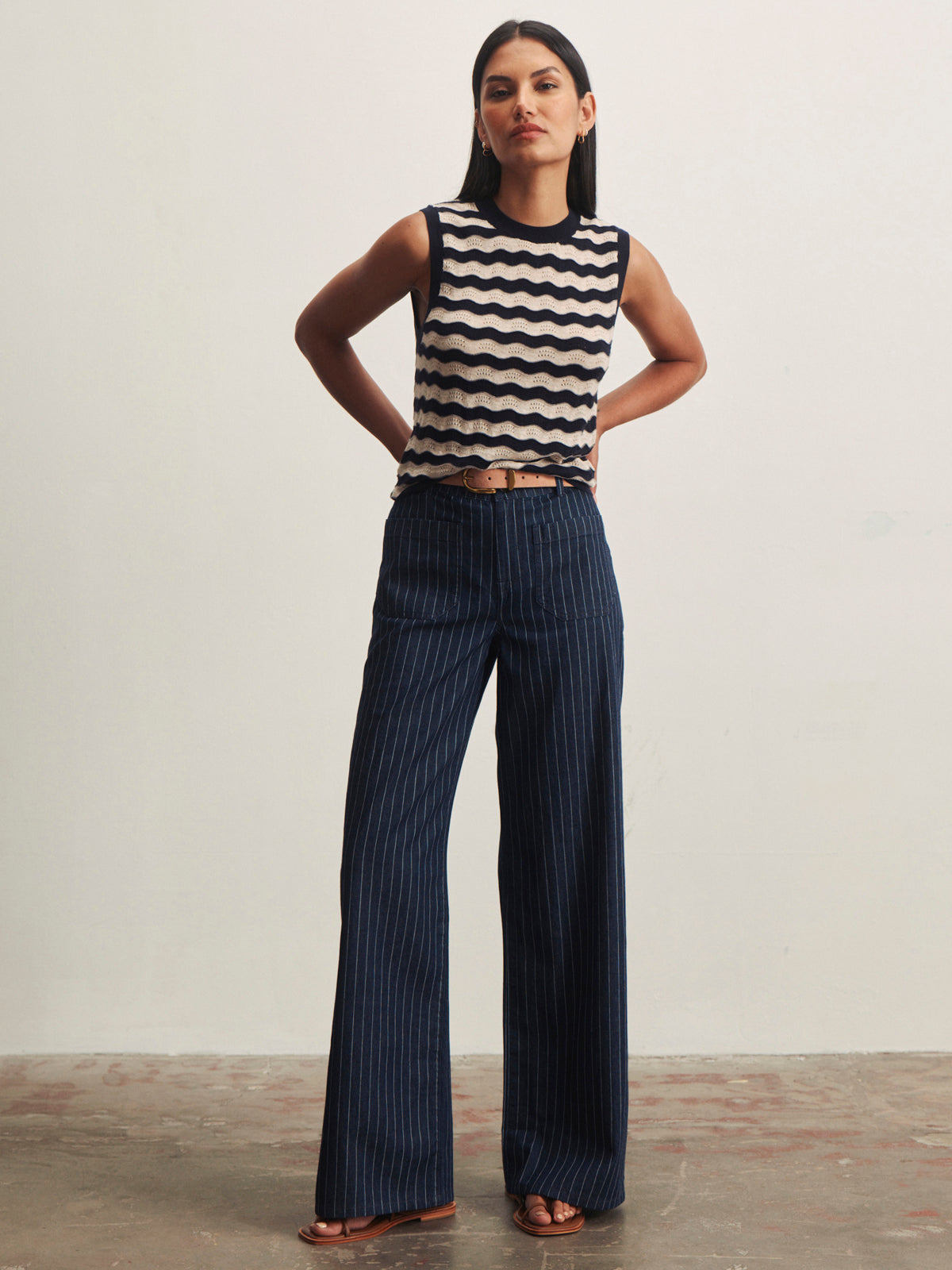 Sanctuary Clothing Hot Sale - MARINE FULL LENGTH LUNA STRIPE