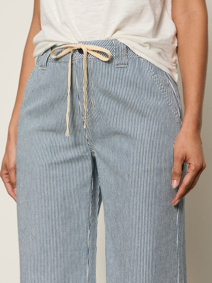 Sanctuary Clothing Exclusive - LILY STRIPE CROPPED PANT YACHT STRIPE