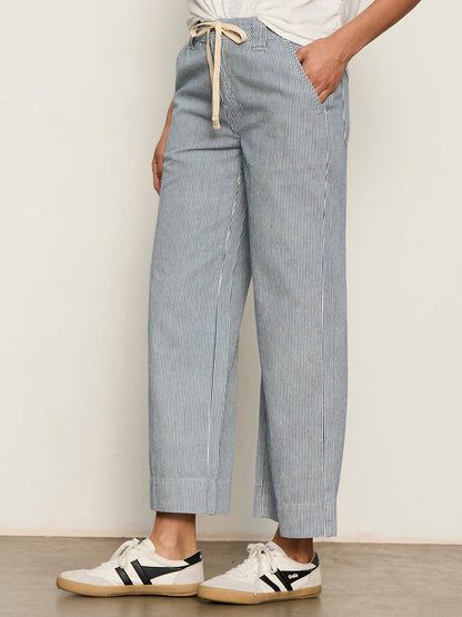 Sanctuary Clothing Exclusive - LILY STRIPE CROPPED PANT YACHT STRIPE