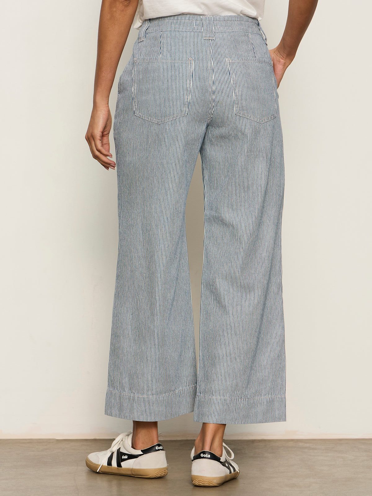 Sanctuary Clothing Exclusive - LILY STRIPE CROPPED PANT YACHT STRIPE