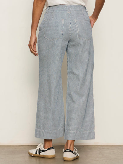 Sanctuary Clothing Exclusive - LILY STRIPE CROPPED PANT YACHT STRIPE