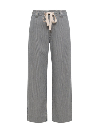 Sanctuary Clothing Exclusive - LILY STRIPE CROPPED PANT YACHT STRIPE