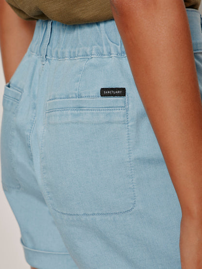 Sanctuary Clothing Best Price - Wander On denim Short Skyline