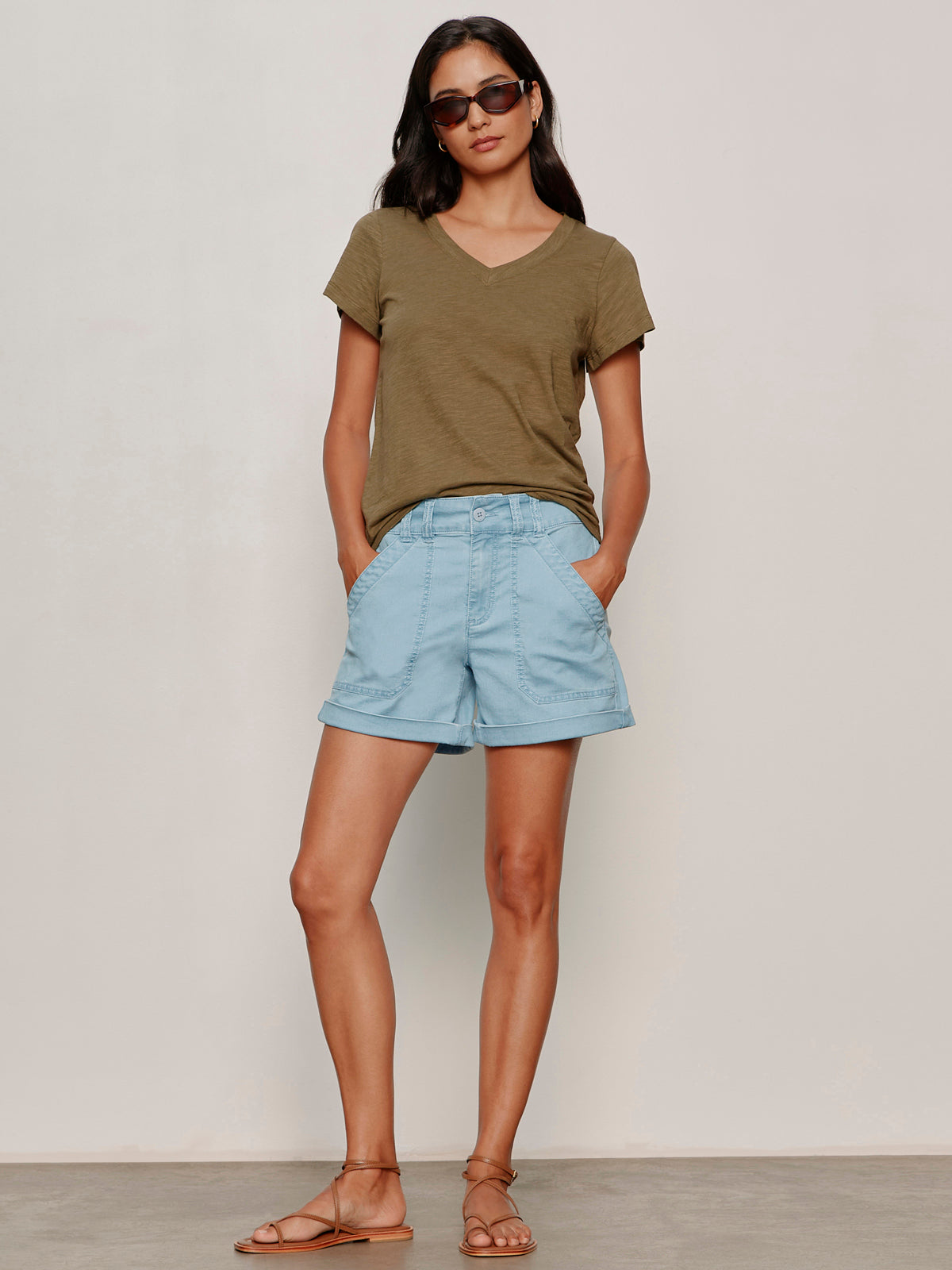 Sanctuary Clothing Best Price - Wander On denim Short Skyline