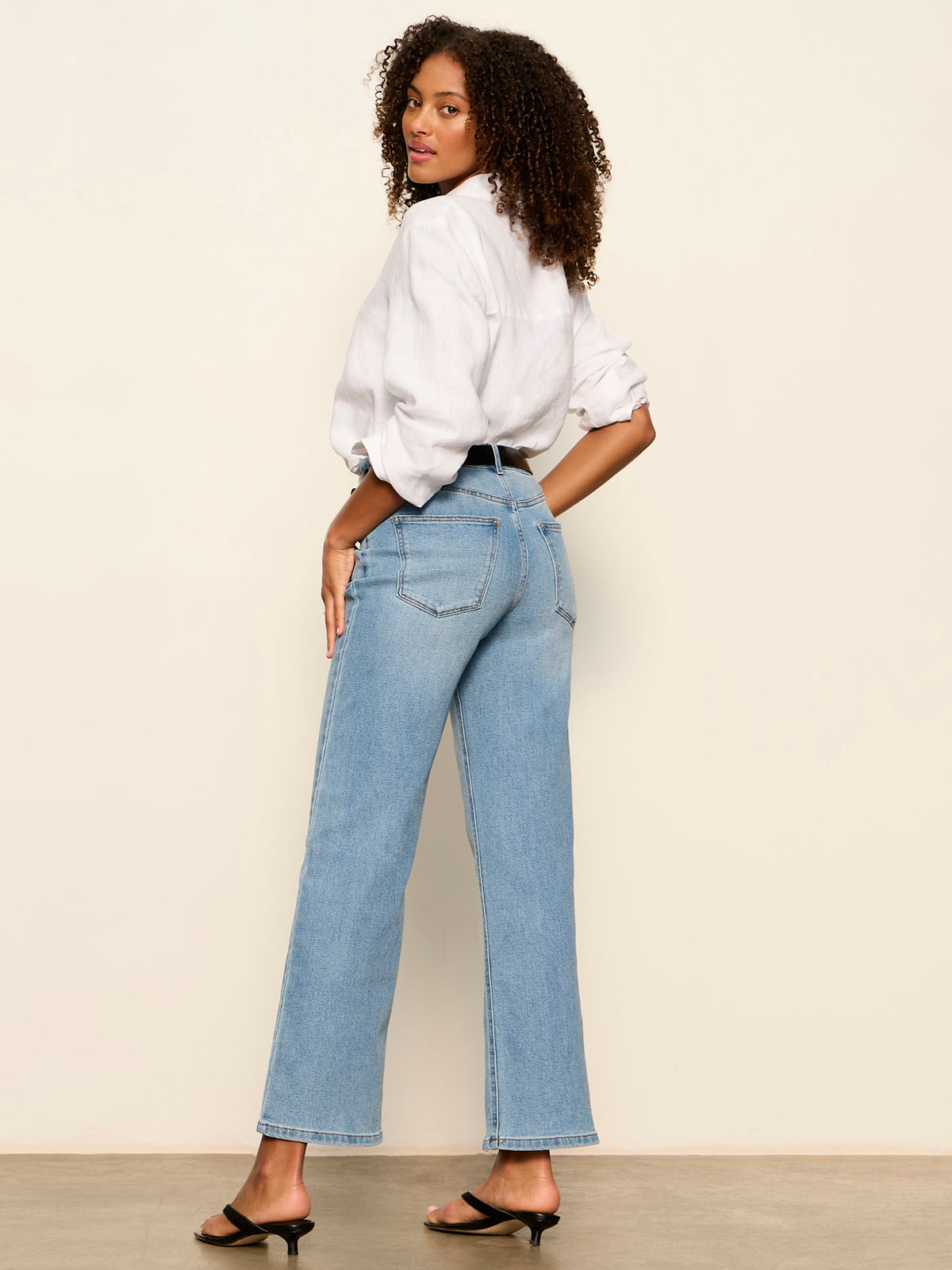 Sanctuary Clothing Recommended - Ekara Slim Wide dark blue wash
