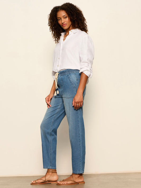 Sanctuary Clothing Trending - STELLA SOFT BARREL RAILROAD STRIPE