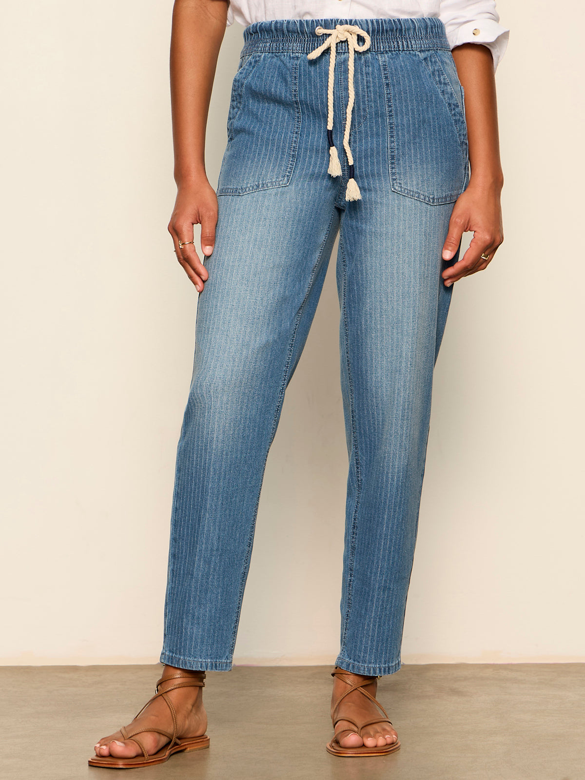 Sanctuary Clothing Trending - STELLA SOFT BARREL RAILROAD STRIPE