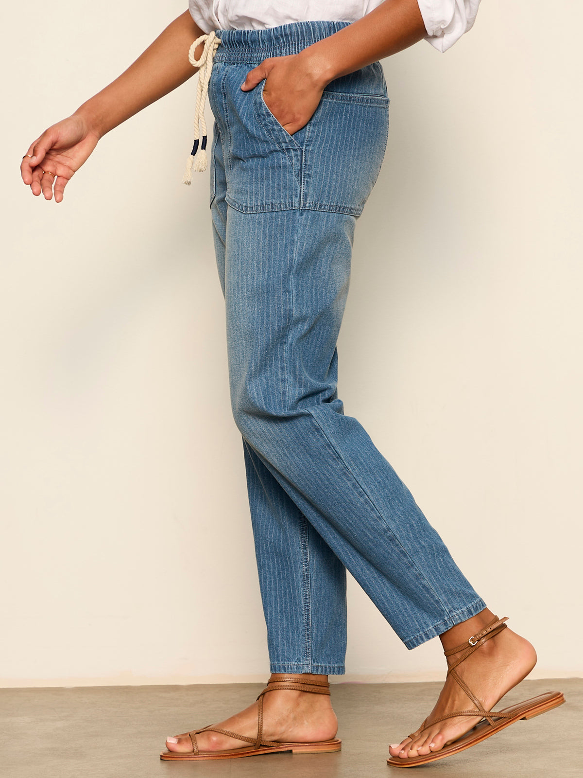 Sanctuary Clothing Trending - STELLA SOFT BARREL RAILROAD STRIPE