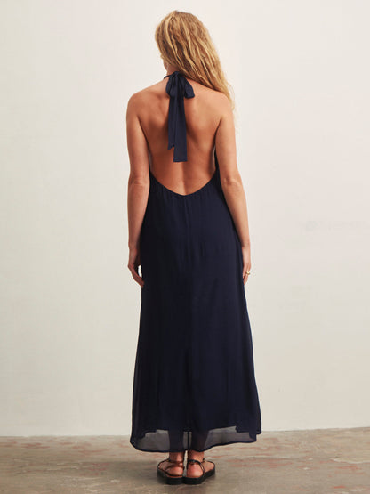 Sanctuary Clothing Discount - MORE THE BETTER HALTER DRESS NAVY BLAZER