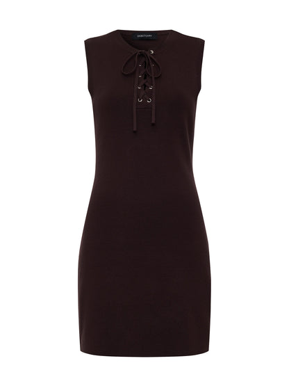 Sanctuary Clothing Trending - TIED TOGETHER SWEATER DRESS RICH SOIL