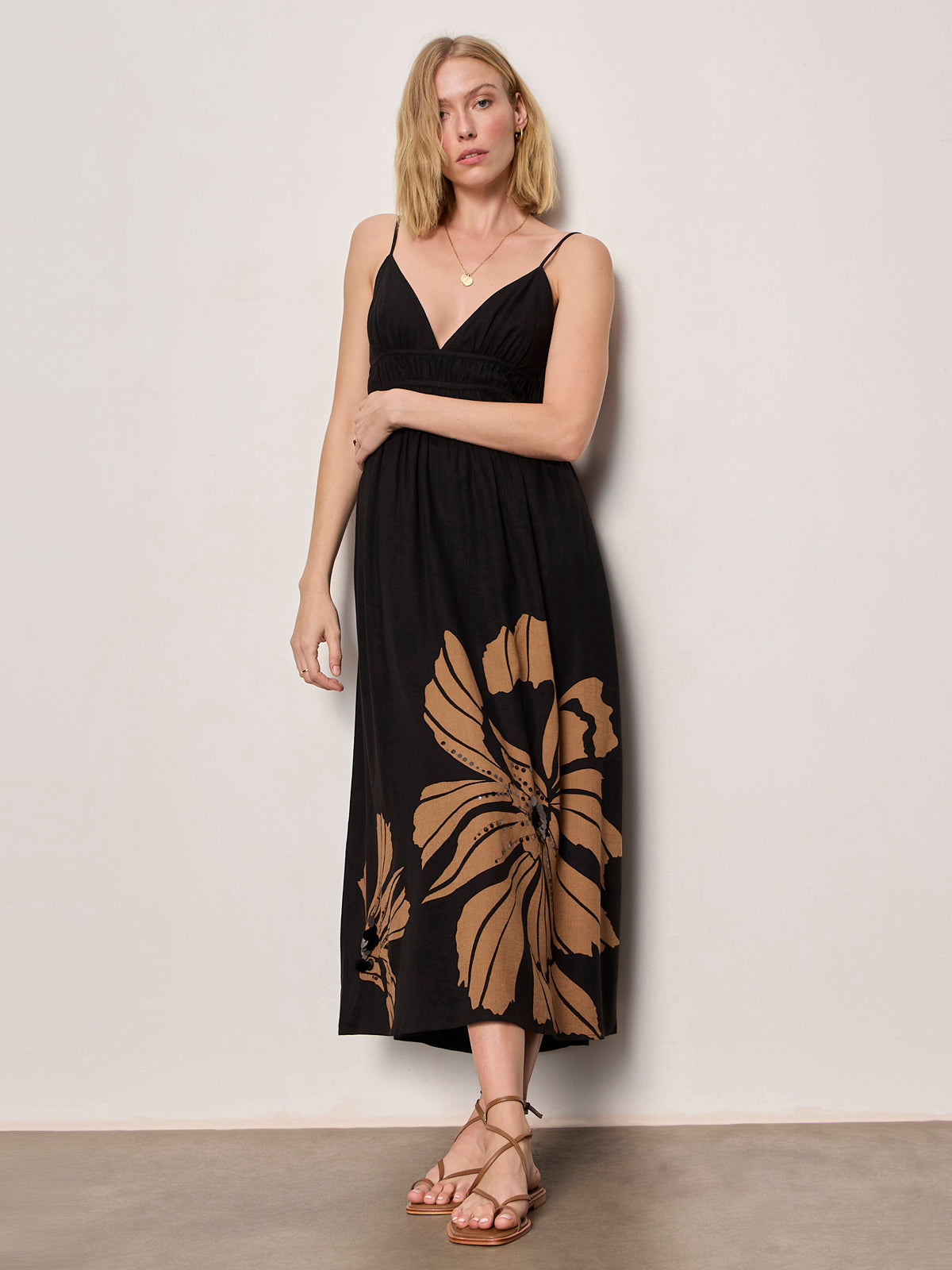 Sanctuary Clothing Best Price - MIRA EMBELLISHED VOLUME DRESS MACRO LOTUS