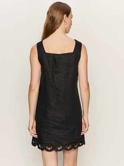 Sanctuary Clothing Quality - ALMOST THERE LINEN DRESS BLACK