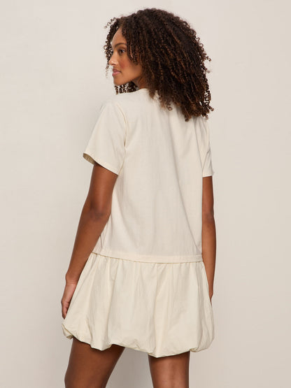 Sanctuary Clothing Great Value - FOR KEEPS BUBBLE TSHIRT DRESS COLLAGEN
