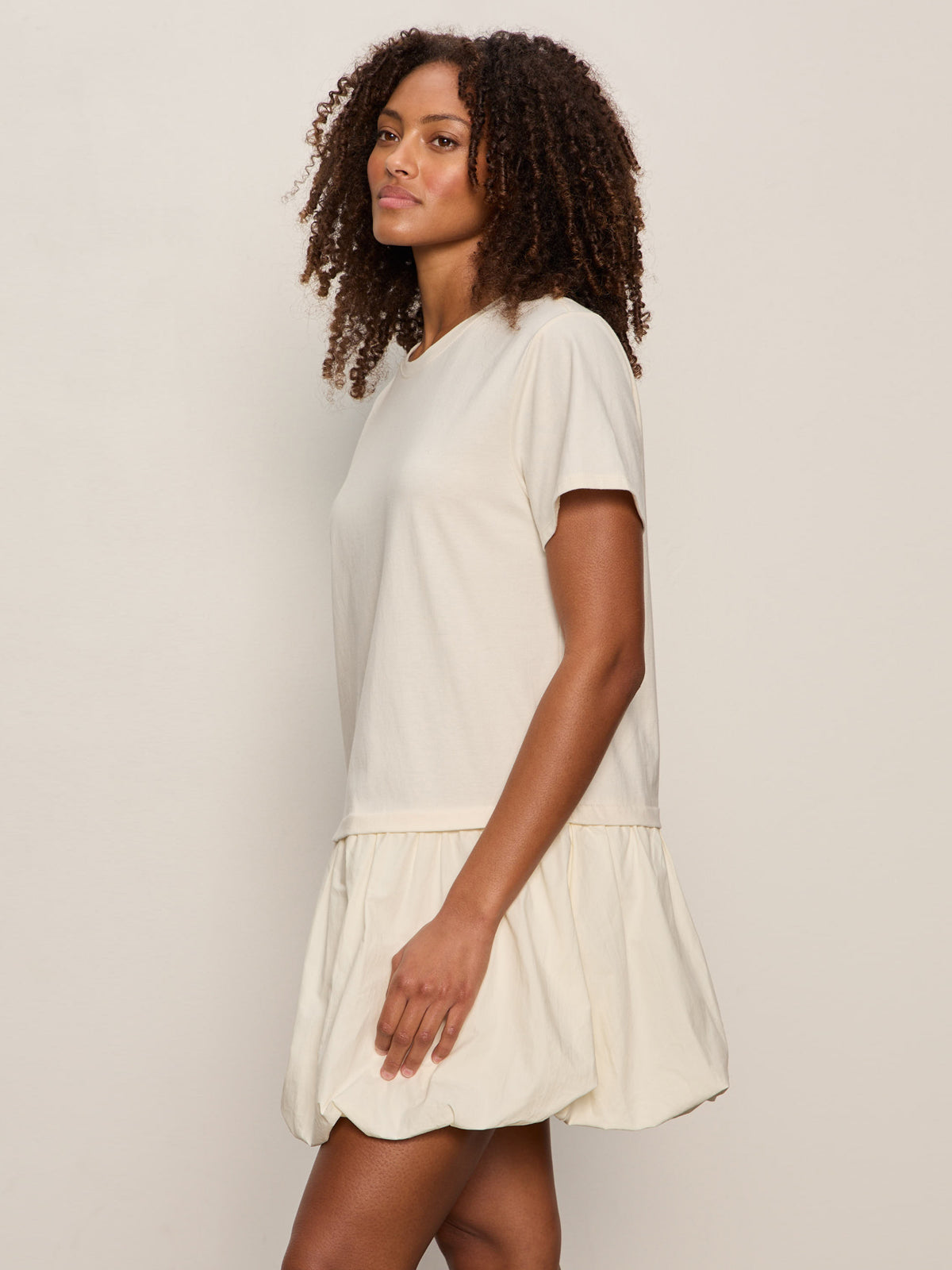 Sanctuary Clothing Great Value - FOR KEEPS BUBBLE TSHIRT DRESS COLLAGEN