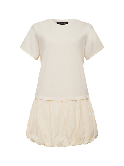 Sanctuary Clothing Great Value - FOR KEEPS BUBBLE TSHIRT DRESS COLLAGEN