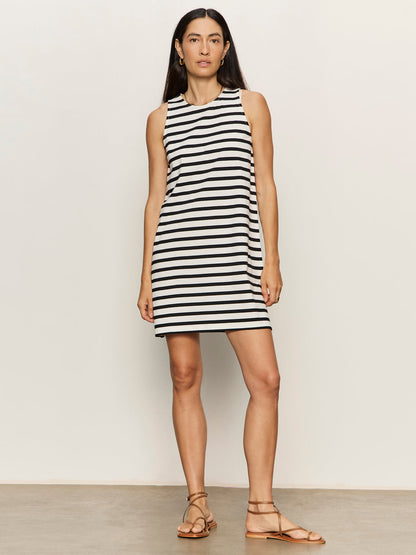 Sanctuary Clothing Exclusive - ON THE YACHT SHIFT DRESS CHALK AND BLACK STRIPE