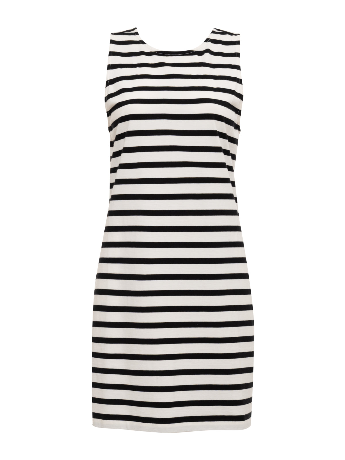 Sanctuary Clothing Exclusive - ON THE YACHT SHIFT DRESS CHALK AND BLACK STRIPE