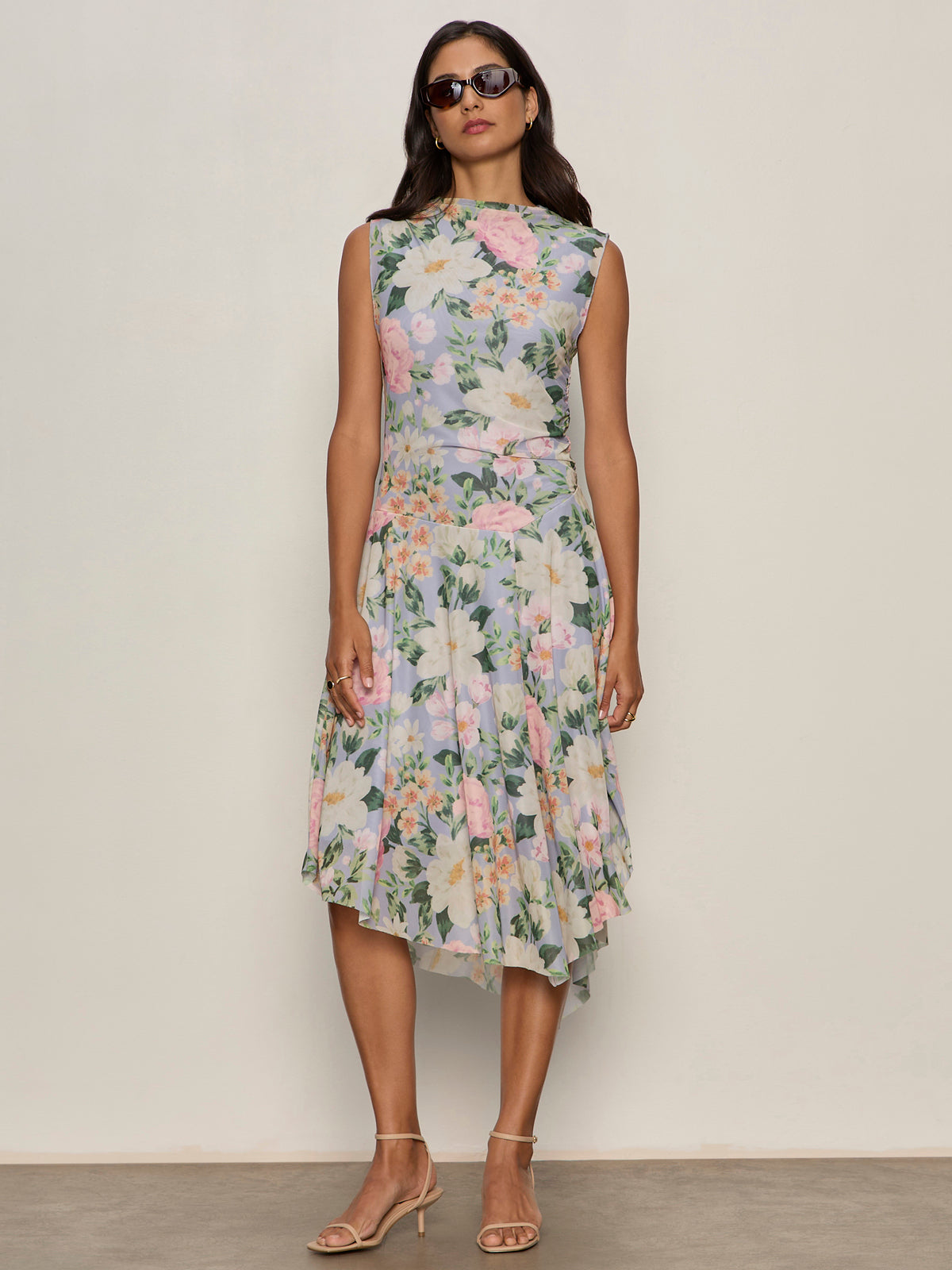 Sanctuary Clothing Premium - NEW DAY MESH MIDI DRESS SPRING FLORAL