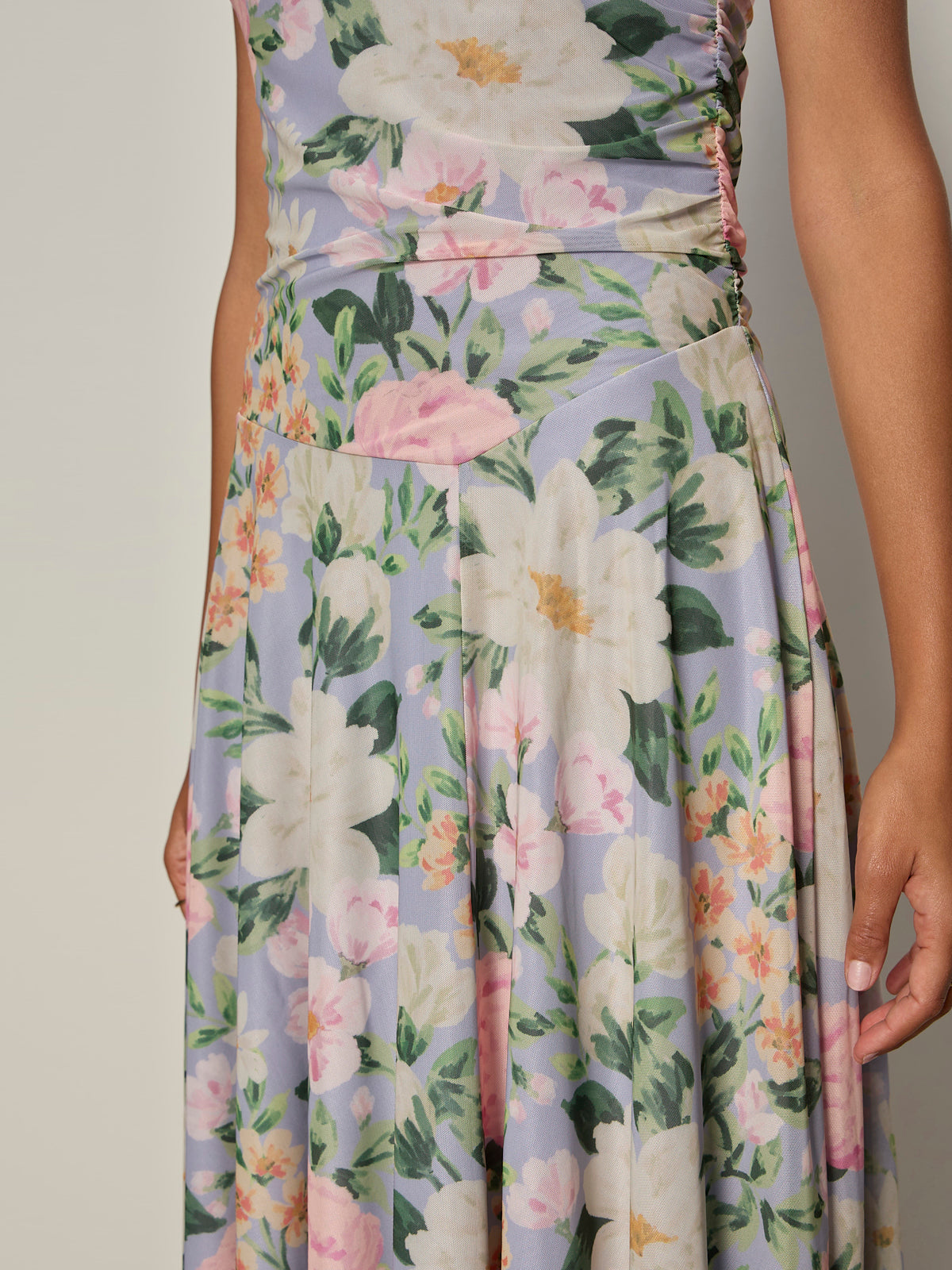 Sanctuary Clothing Premium - NEW DAY MESH MIDI DRESS SPRING FLORAL