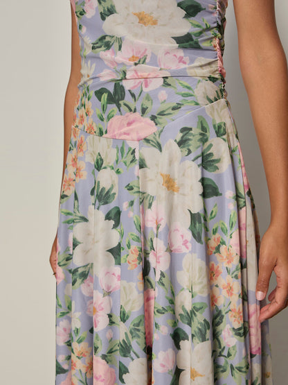 Sanctuary Clothing Premium - NEW DAY MESH MIDI DRESS SPRING FLORAL