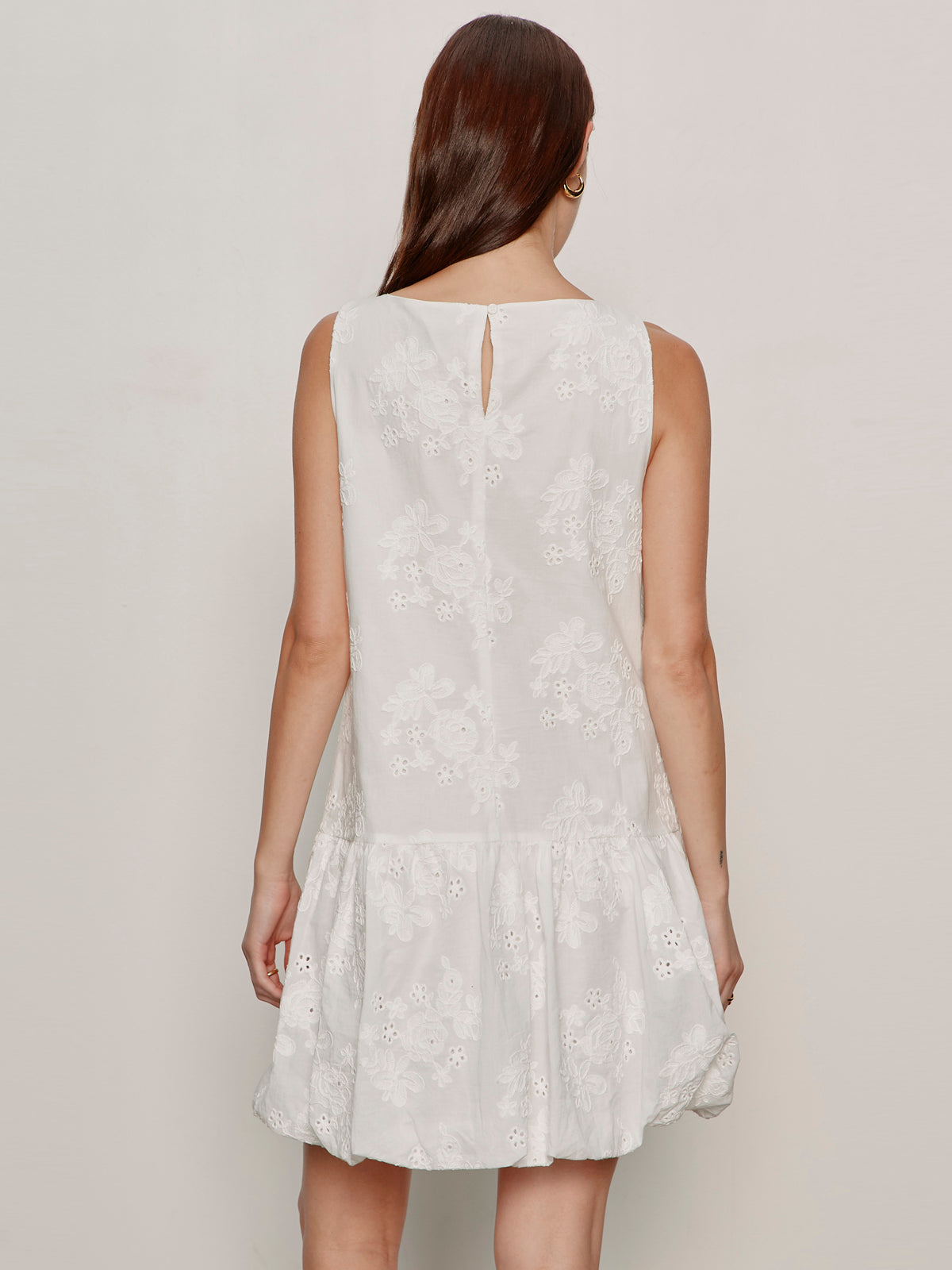 Sanctuary Clothing Featured - GARDEN EYELET BUBBLE DRESS WHITE