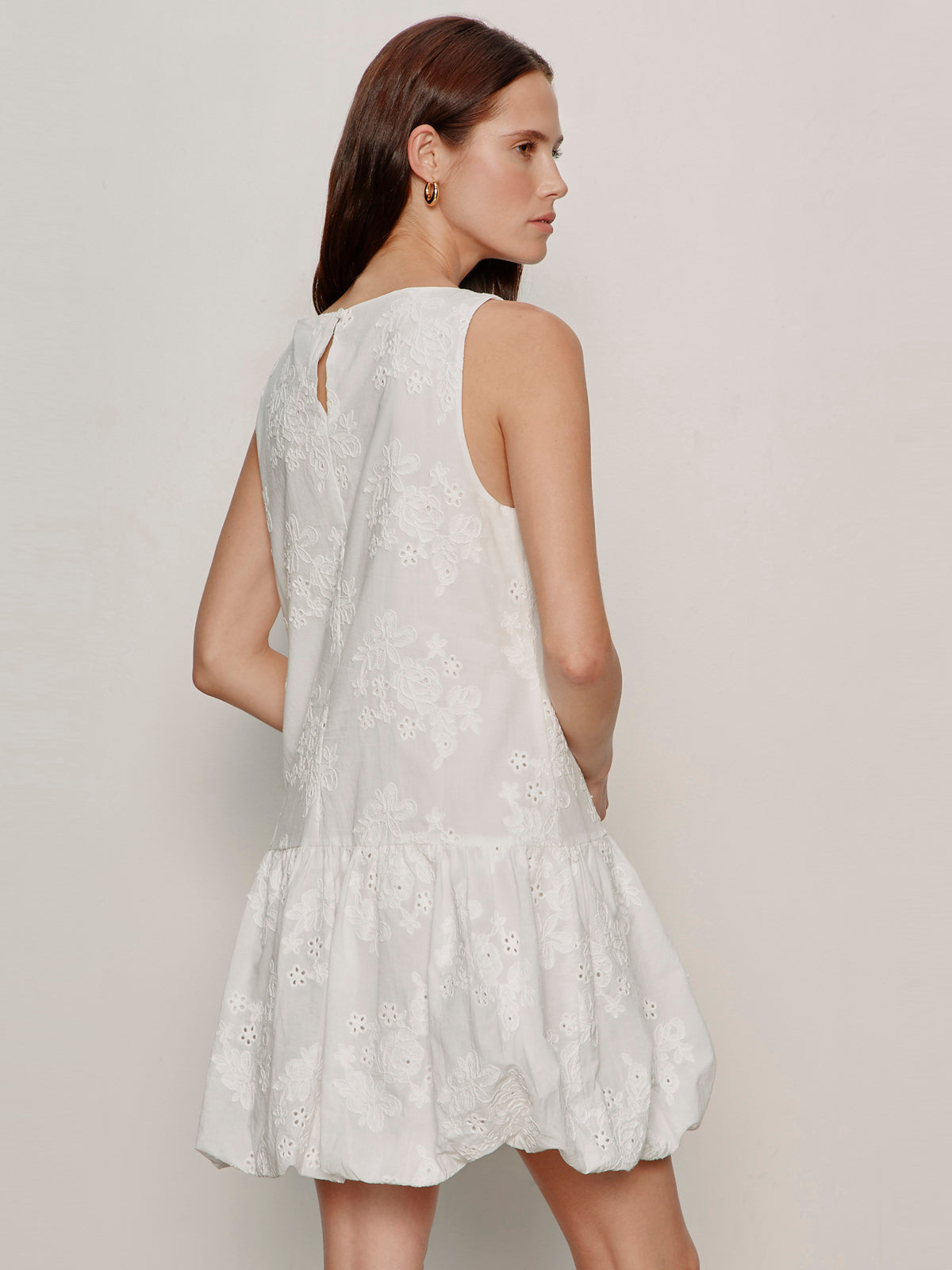 Sanctuary Clothing Featured - GARDEN EYELET BUBBLE DRESS WHITE