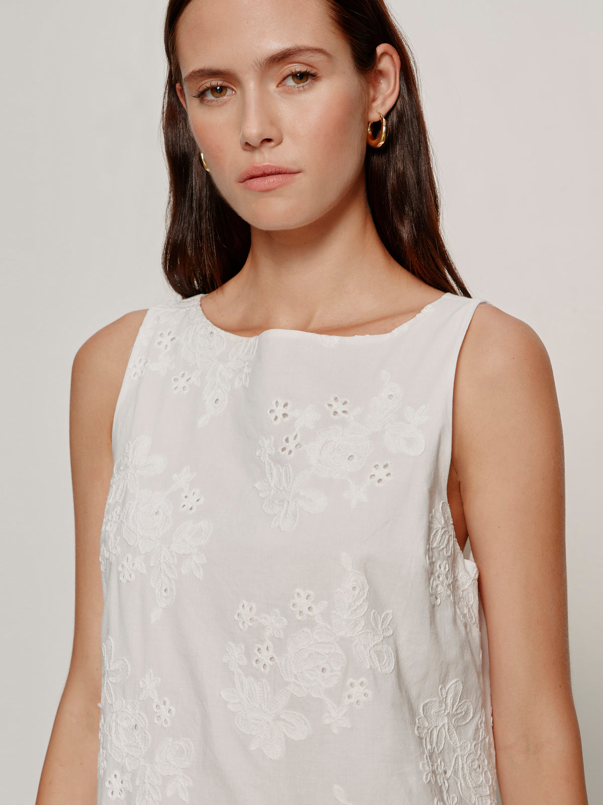 Sanctuary Clothing Featured - GARDEN EYELET BUBBLE DRESS WHITE