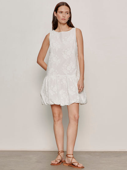 Sanctuary Clothing Featured - GARDEN EYELET BUBBLE DRESS WHITE