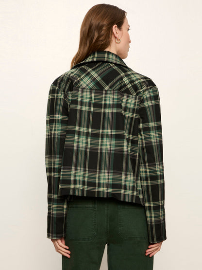 Sanctuary Clothing Premium - Avid Plaid Jacket Evergreen Plaid